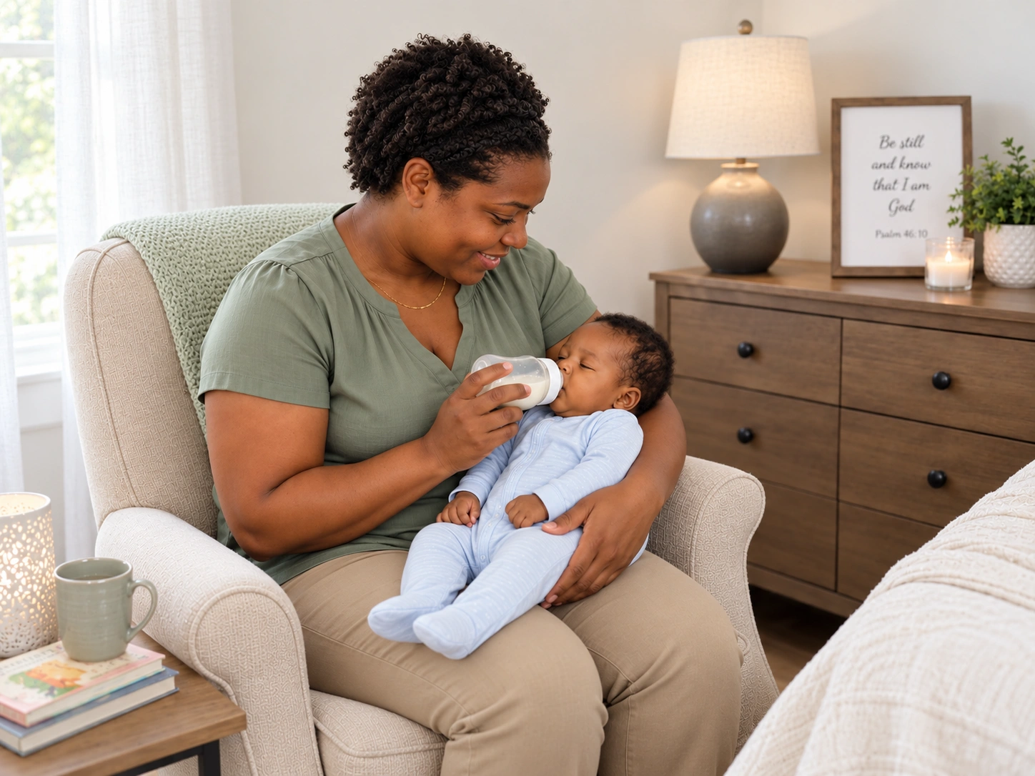 A mother moving forward with hope